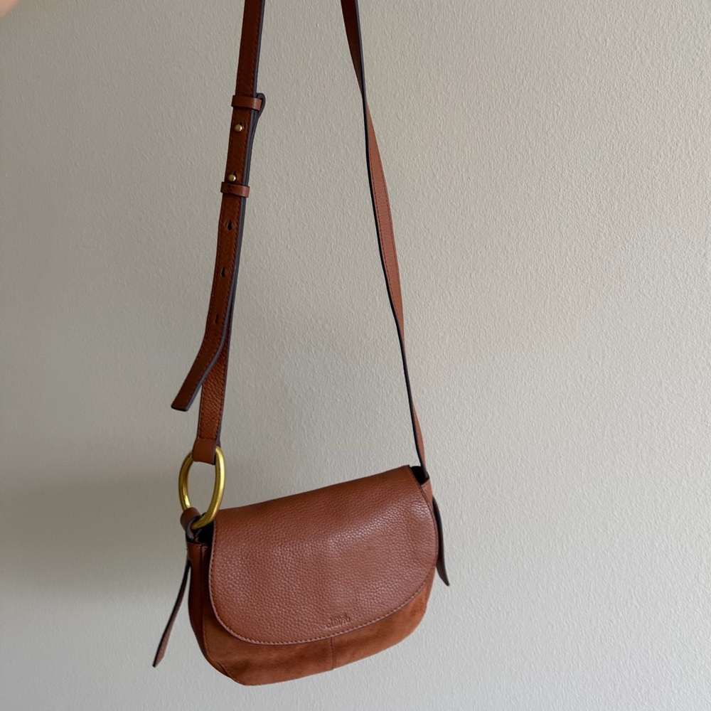 Vince Camuto Brown Leather Crossbody Bag - Picture 3 of 11
